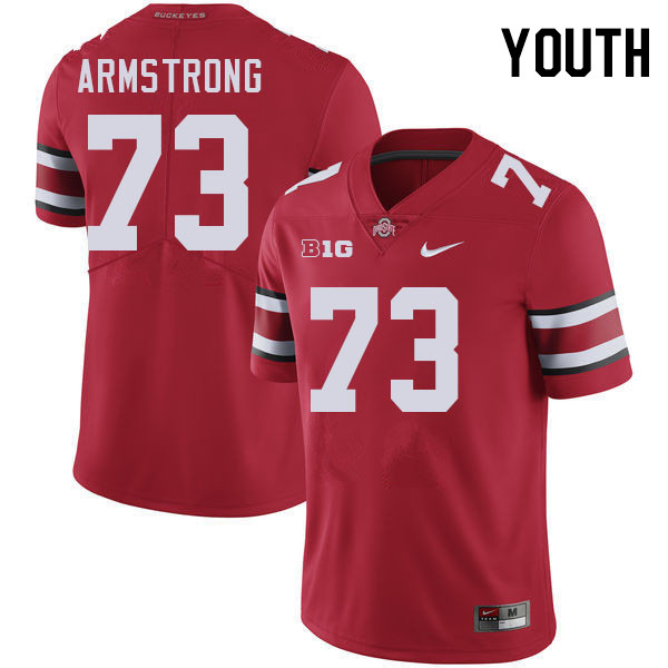 Youth #73 Devontae Armstrong Ohio State Buckeyes College Football Jerseys Stitched-Red